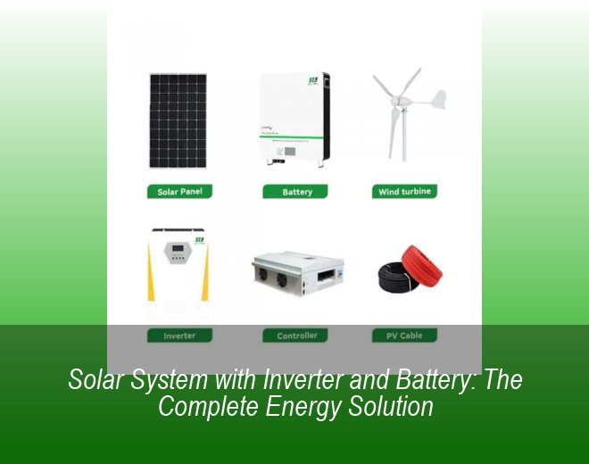 Solar System with Inverter and Battery: The Complete Energy Solution